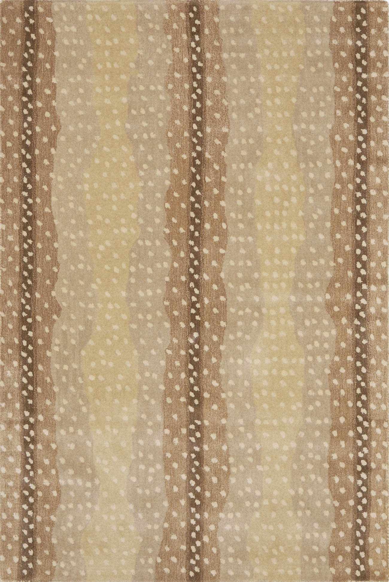 Curdworth Fawn Deer Printed Wool Rug
