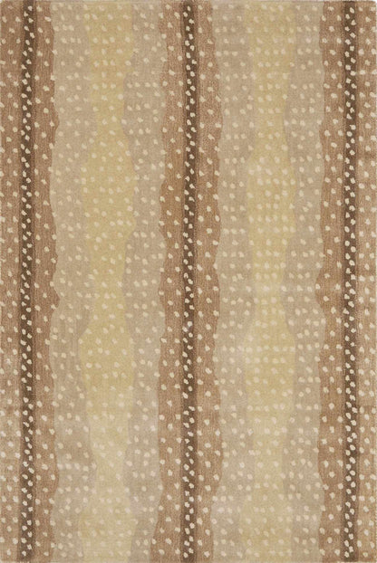 Curdworth Fawn Deer Printed Wool Rug